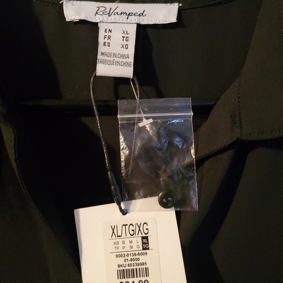 NWT Black Blouse/Dress Top - Picture 3 of 4